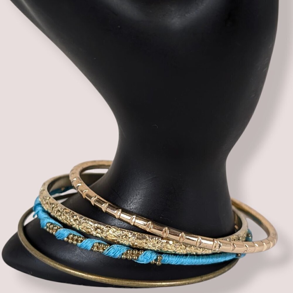 Set of 4 Gold Tone Bangles